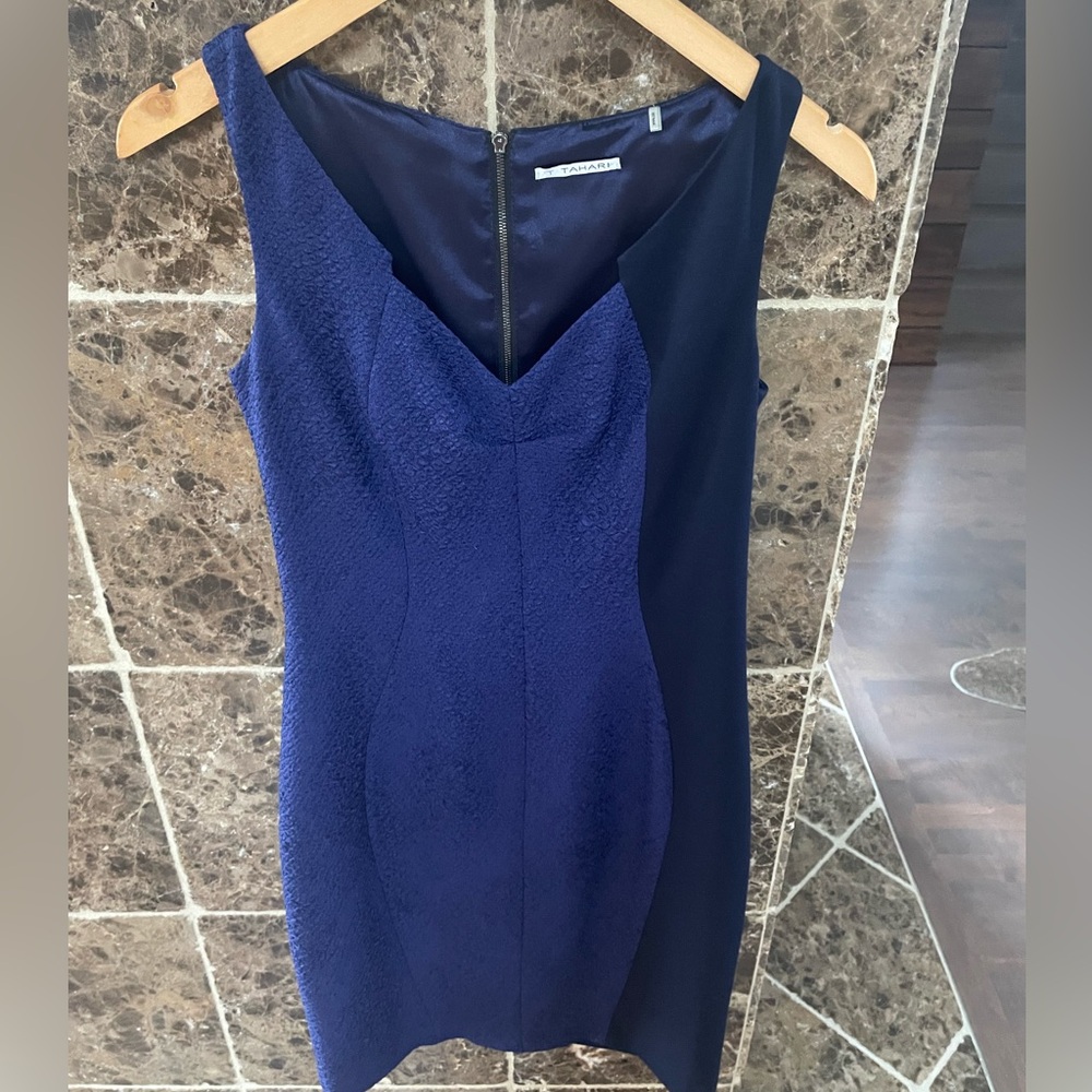 Tahari Navy Dress Size 2